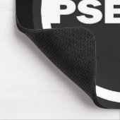 SCHWARZE MAUSUNTERLAGE mit Pseudologo Mousepad (Ecke)