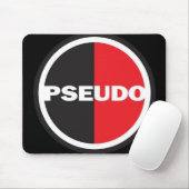 SCHWARZE MAUSUNTERLAGE mit Pseudologo Mousepad (Mit Mouse)