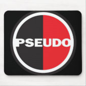 SCHWARZE MAUSUNTERLAGE mit Pseudologo Mousepad (Vorne)