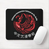 Schwarze Mausunterlage Mousepad (Mit Mouse)