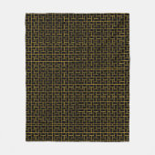 Schwarze Maze Fleecedecke (Vorderseite)