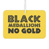 SCHWARZE MEDALLIONEN KEIN GOLD AUTOLUFTERFRISCHER (Vorderseite)