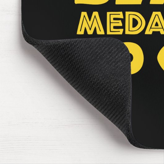 SCHWARZE MEDALLIONEN KEIN GOLD MOUSEPAD (Ecke)