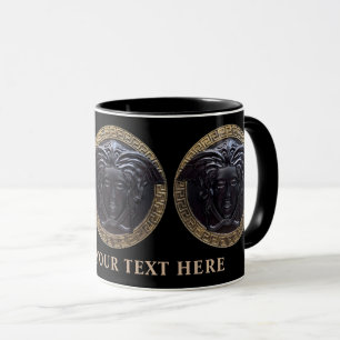 Schwarze Medusa High-End Designer personalisierte  Tasse