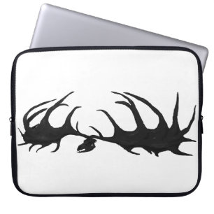 Schwarze Megaloceros Schädel-Elektronik-Tasche Laptopschutzhülle
