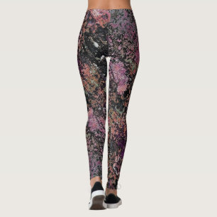 Schwarze mehrfarbige Leggings - HAMbWG
