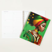 Schwarze Melanin-Schwänze-Zaubermädchen Planer (Anzeige)