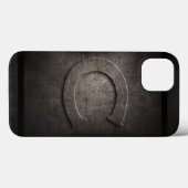 Schwarze Metall-C-Monogramm-iPhone-Hülle Case-Mate iPhone Hülle (Rückseite (Horizontal))