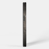 Schwarze Metall-C-Monogramm-iPhone-Hülle iPhone Hülle (Rechte Seite)