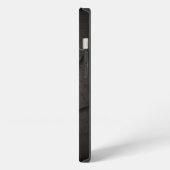 Schwarze Metall-C-Monogramm-iPhone-Hülle iPhone Hülle (Linke Seite)