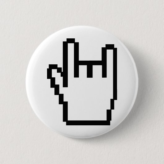 schwarze Metall-köpfige Ikone Button (Vorderseite)