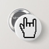 schwarze Metall-köpfige Ikone Button (Vorne & Hinten)