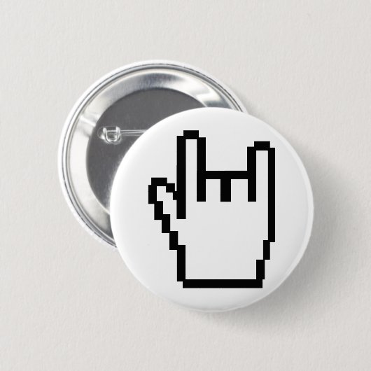 schwarze Metall-köpfige Ikone Button (Vorne & Hinten)