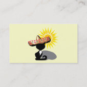 SCHWARZE MEXIKAN CAT-CARTOON png_CincoDeMayo-031.p Visitenkarte (Rückseite)