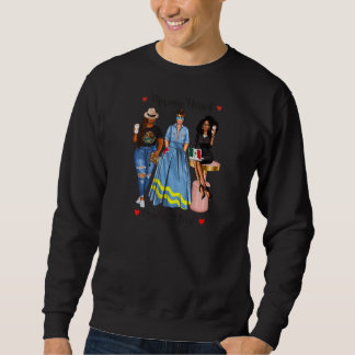 Schwarze mexikanische Damen, halbmexikanische Dame Sweatshirt