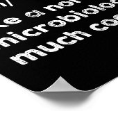 Schwarze Mikrobiologin Funny Definition Mikrobiolo Poster (Ecke)