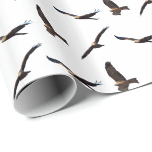 Schwarze Milan Frenzy Geschenkpapier (Farbe wählen