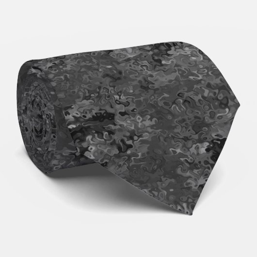 SCHWARZE MINGLE KRAWATTE (Gerollt)