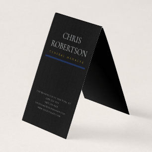 Schwarze minimalistische einfache Premium-Luxus-Le Visitenkarten