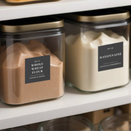 Schwarze Minimalistische Küchenzeile - Lebensmitte Aufkleber