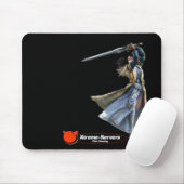 schwarze mirgirl Matte Mousepad (Mit Mouse)