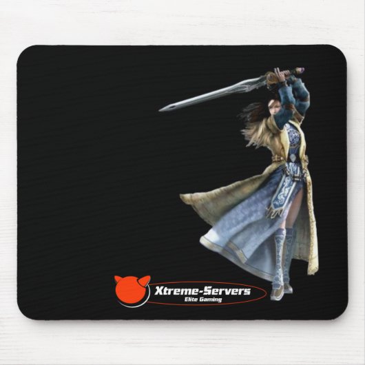 schwarze mirgirl Matte Mousepad (Vorne)