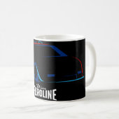 Schwarze Miss Fieroline Kaffeetasse (VorderseiteRechts)