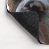 Schwarze mit Augen Boxer-Hundemausunterlage Mousepad (Ecke)