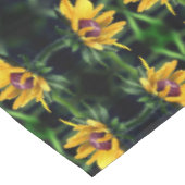 Schwarze Mit Augen Susan Blume Entfalten Abstrakt Tischdecke (Schrägansicht)