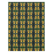 Schwarze Mit Augen Susan Blume Entfalten Abstrakt Tischdecke (Vorderseite)