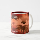 Schwarze Mit Augen Susan Blume Personalisiert Zweifarbige Tasse (VorderseiteRechts)