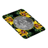 Schwarze Mit Augen Susan-Blume-Rahmen Foto hinzufü Magnet (Rechte Seite)