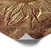 Schwarze Mit Augen Susan Blume Skulptur Poster (Ecke)