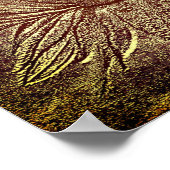 Schwarze Mit Augen Susan Blume Skulptur Poster (Ecke)