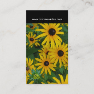 Schwarze mit Augen Susan-Blumen-Geschäfts-Karte Visitenkarte
