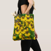 Schwarze mit Augen Susan-Blumen Taschen-Tasche Tasche (Von Nahem)