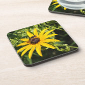Schwarze Mit Augen Susan mit Wasp Getränkeuntersetzer (Linke Seite)