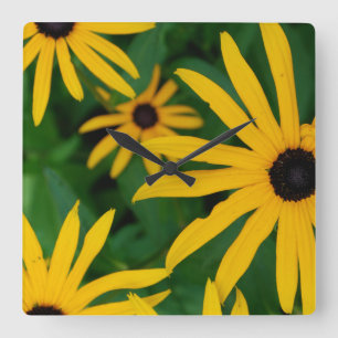 Schwarze Mit Augen Susan Square Wall Uhr