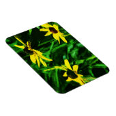 Schwarze Mit Augen Susan-Wildblumen Abstrakt Magnet (Rechte Seite)