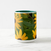 Schwarze Mit Augen Susan Zwei-Toner-Tasse Tasse (Zentrum)