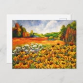 Schwarze Mit Augen Susanne Postkarte (Vorne/Hinten)