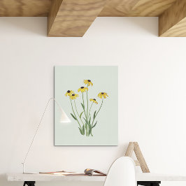 Schwarze Mit Augen Susans Blume Fine Art Canvas Pr Leinwanddruck