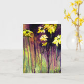 Schwarze Mit Augen Susans-Blume-Karte Karte (Gelbe Blume)
