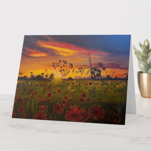 Schwarze Mit Augen Susans, Original von Gary Polin Karte (Kleine Pflanze)