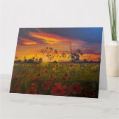 Schwarze Mit Augen Susans, Original von Gary Polin Karte (Vorderseite)