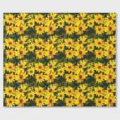 Schwarze mit Augen Susans- Rudbeckias Geschenkpapier (Flach)