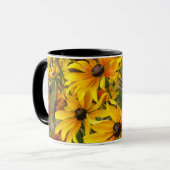 Schwarze mit Augen Susans Tasse (Vorderseite Links)