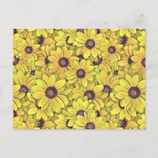 Schwarze Mit Augen Susans überall Postkarte (Vorderseite)