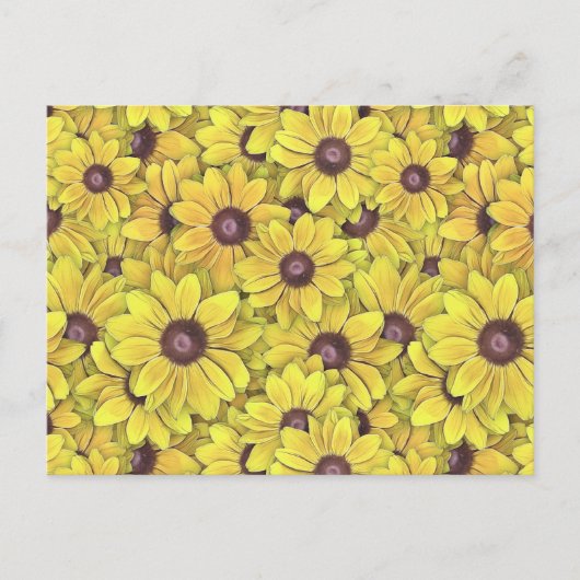 Schwarze Mit Augen Susans überall Postkarte (Vorderseite)