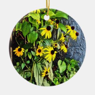 Schwarze Mit Augen Suspensionen von der Steinmauer Keramik Ornament